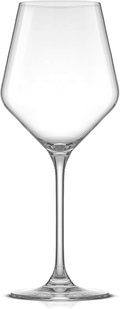 Layla White Wine Glasses, Set of 4 Italian Glasses, 13.5 oz Clear - Made in Europe