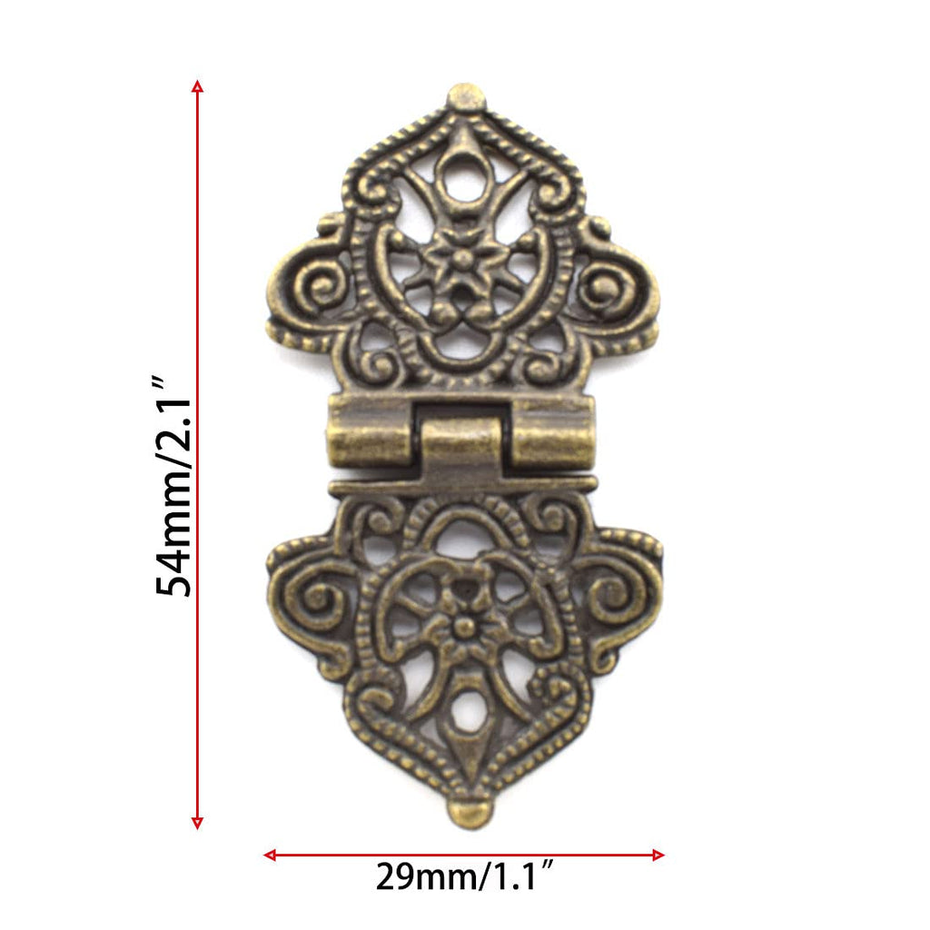 Antique Mini Folding Hinges Retro Bronze