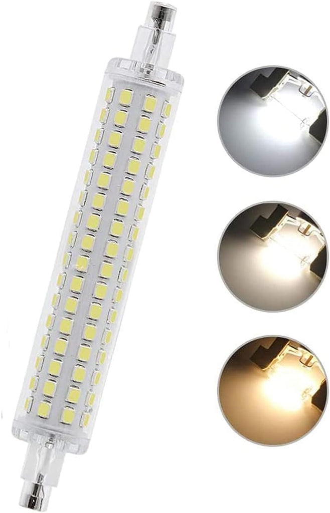 118mm 10W R7S LED Bulbs 128 LEDs R7S Corn Light 100W Halogen Equivalent J Type T3 120V R7S Non-Dimmable Double
