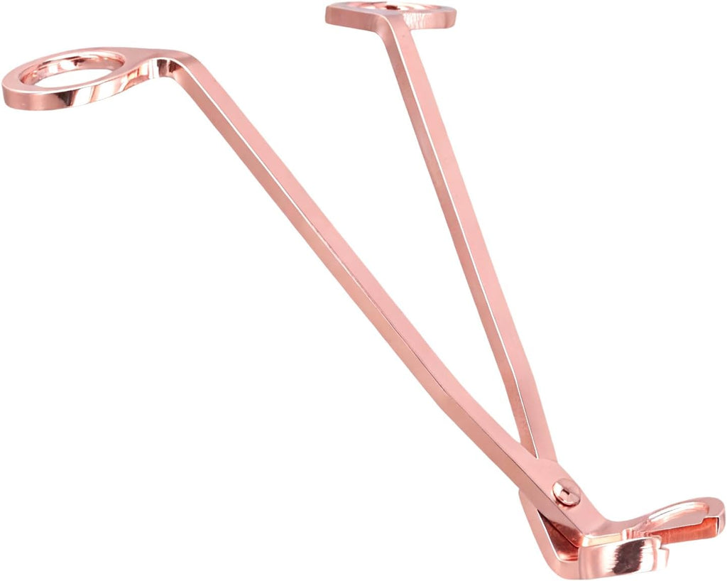 Candle Snuffer and Wick Trimmer, Rose Gold - Set of 4