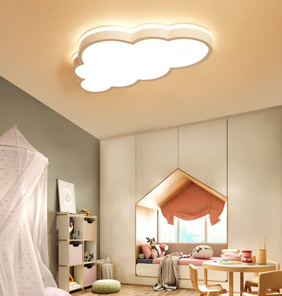 Cloud Shape LED Ceiling Light Kids Room Flush Mount Light Fixture Modern Close to Ceiling Light Baby Room Ceiling