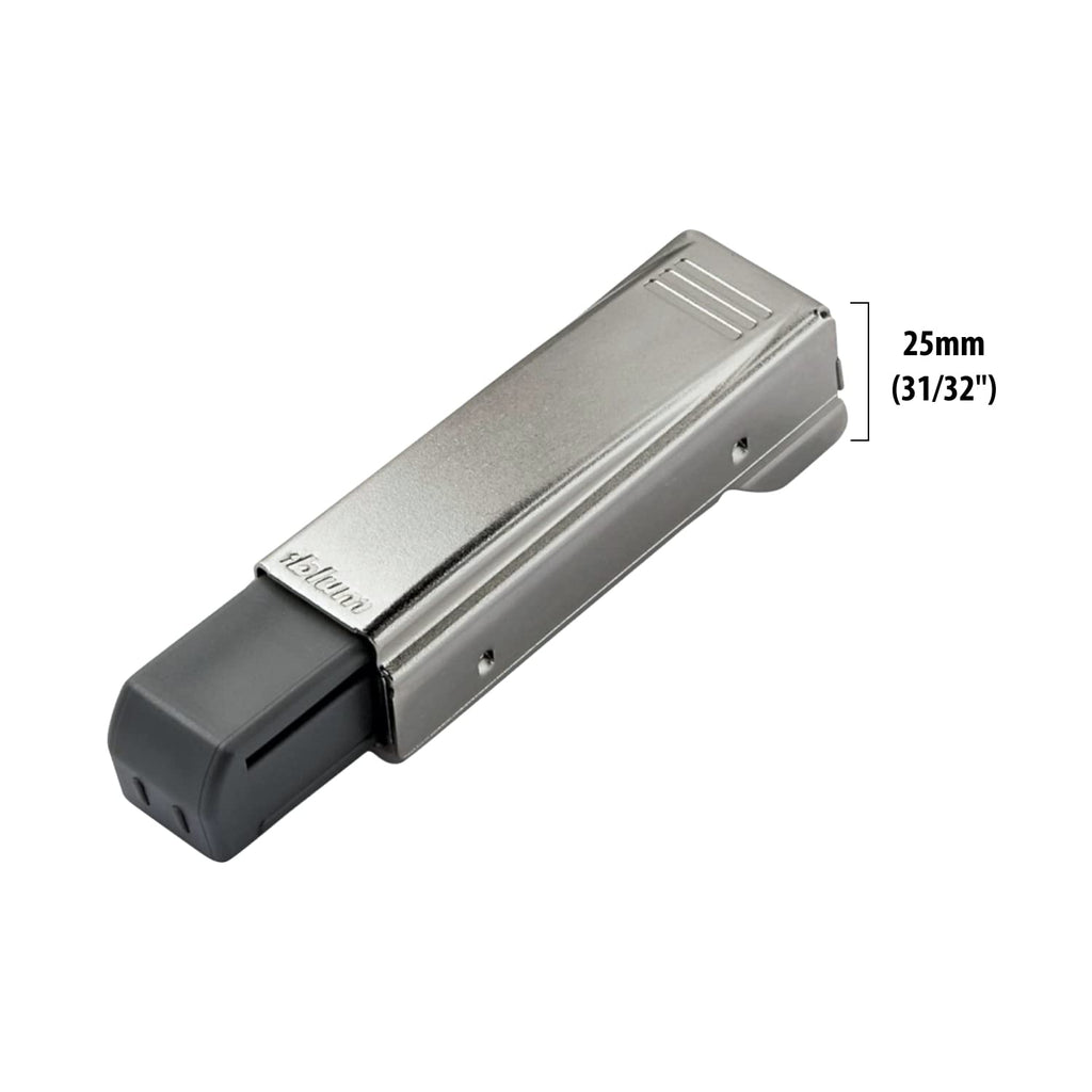973A0500.01x5 973A Blumotion Straight Arm Full Overlay Hinge for Doors, Nickel Finish (Pack of 5)