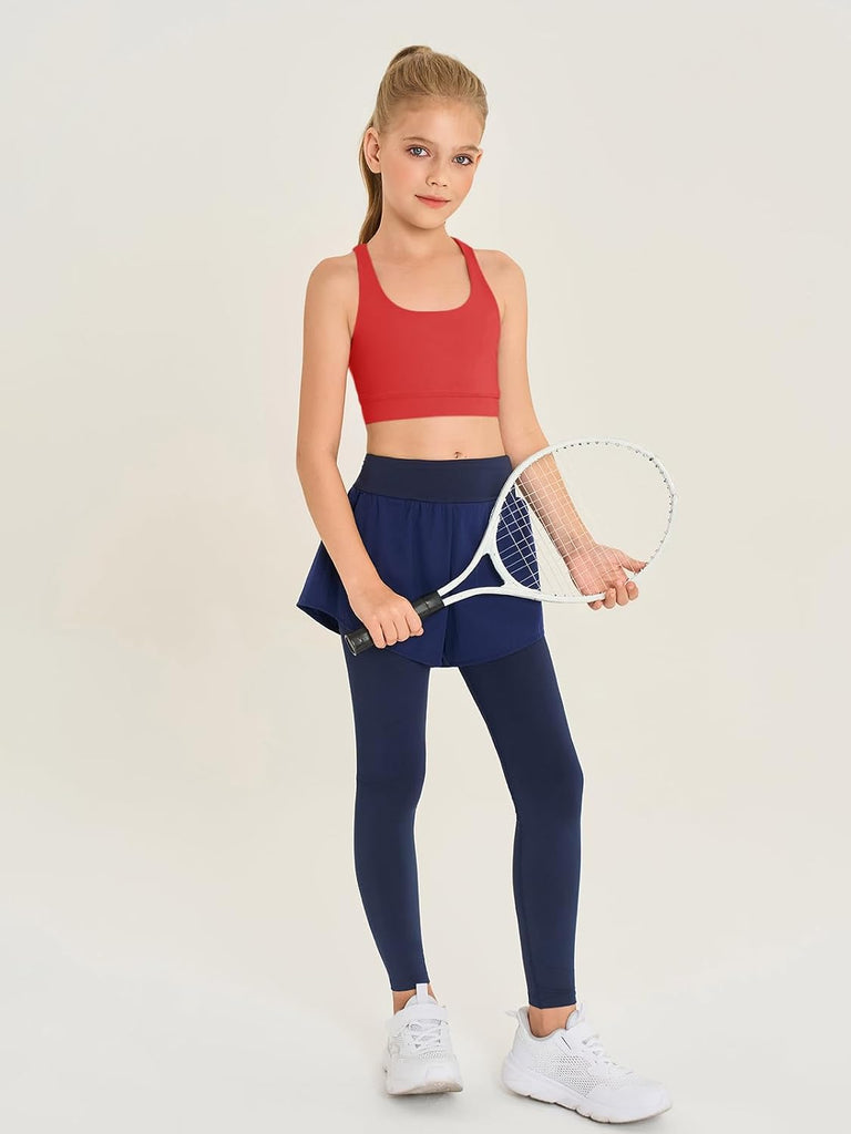 Girls Athletic Sports Bra Kids Strappy Back Training Bra