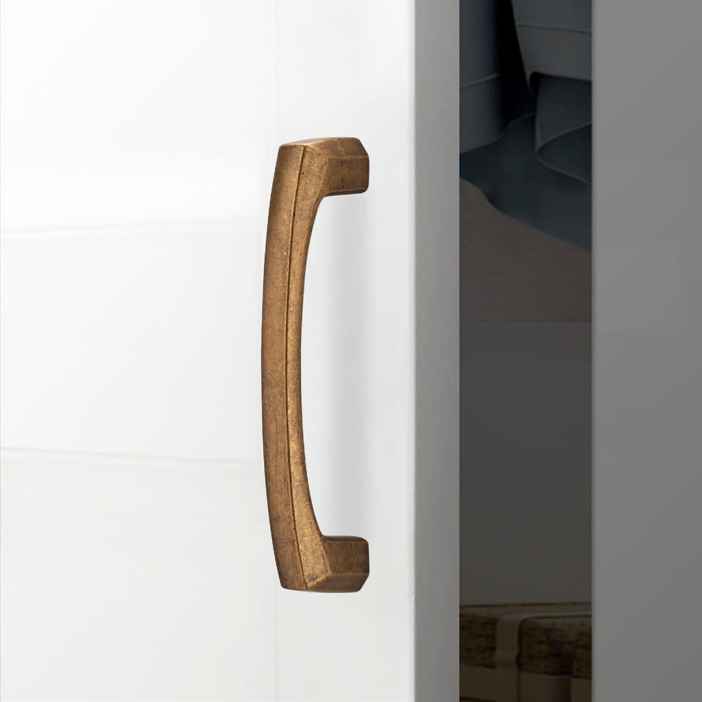10 Pack 3.75 Inch Antique Brass Kitchen Cabinet Handles