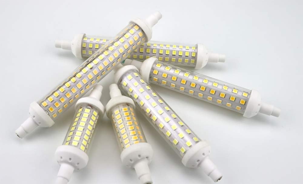R7S LED Bulb 10W 118mm Double Ended T3 J Type Bulb 2700K Warm White 90W Halogen Equivalent, 48LEDS 900LM, 360 Degrees