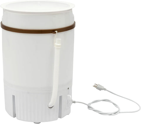 Mini Washing Machine, 260W Portable Compact Spin Dryer, 4.5L/1.19Gal Capacity Semi-Automatic Washer with Dehydration