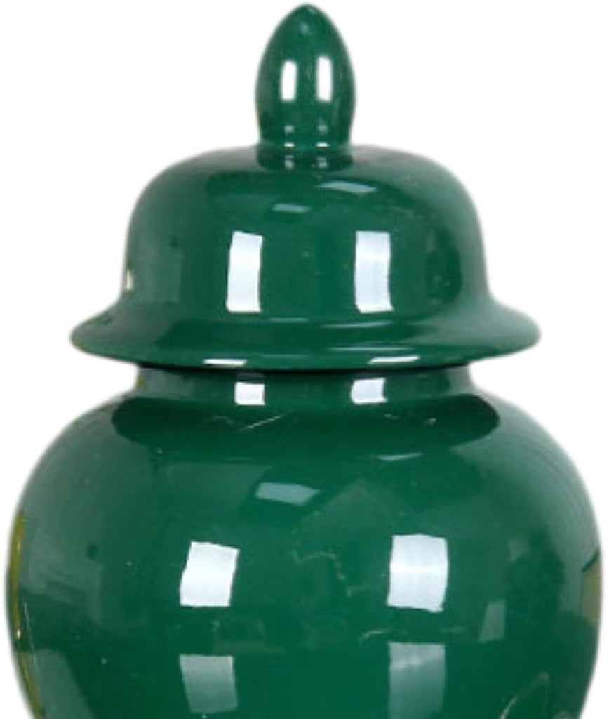 Porcelain Ginger Jar Storage Tank Ceramic Vase for Arrangement Collection
