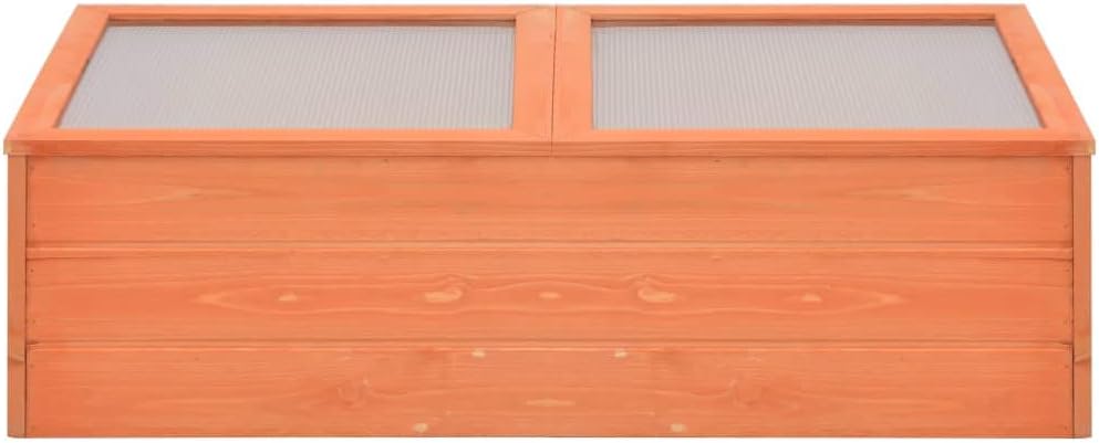 Greenhouse Wood 39.4"x19.7"x13.4",Wood Cold Frame Greenhouse,Garden Portable Mini Greenhouse Cabinet, Raised Flower