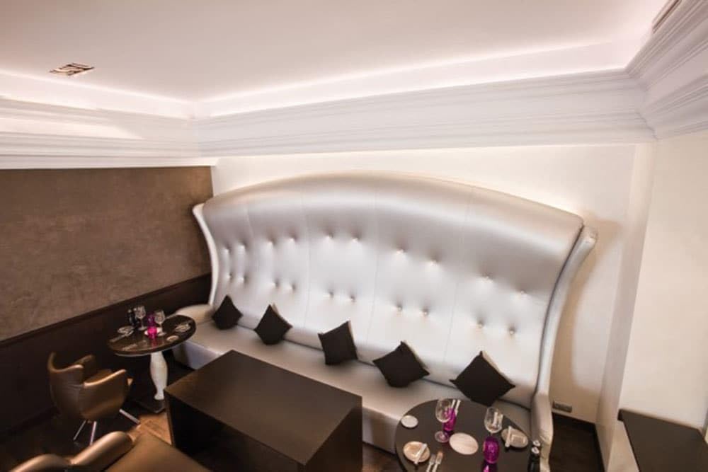 High Density Polyurethane Crown Moulding | Primed White | 6-3/8in Face x 78in Long