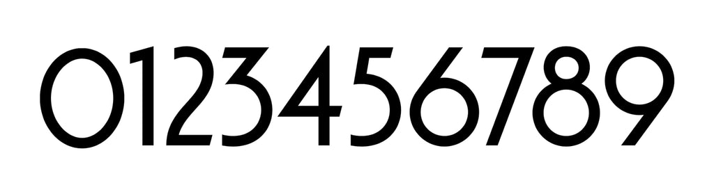 12 Inch Metal House Numbers for Outside | Floating Metal Numbers for Mailbox | Modern House Numbers | Black Coated
