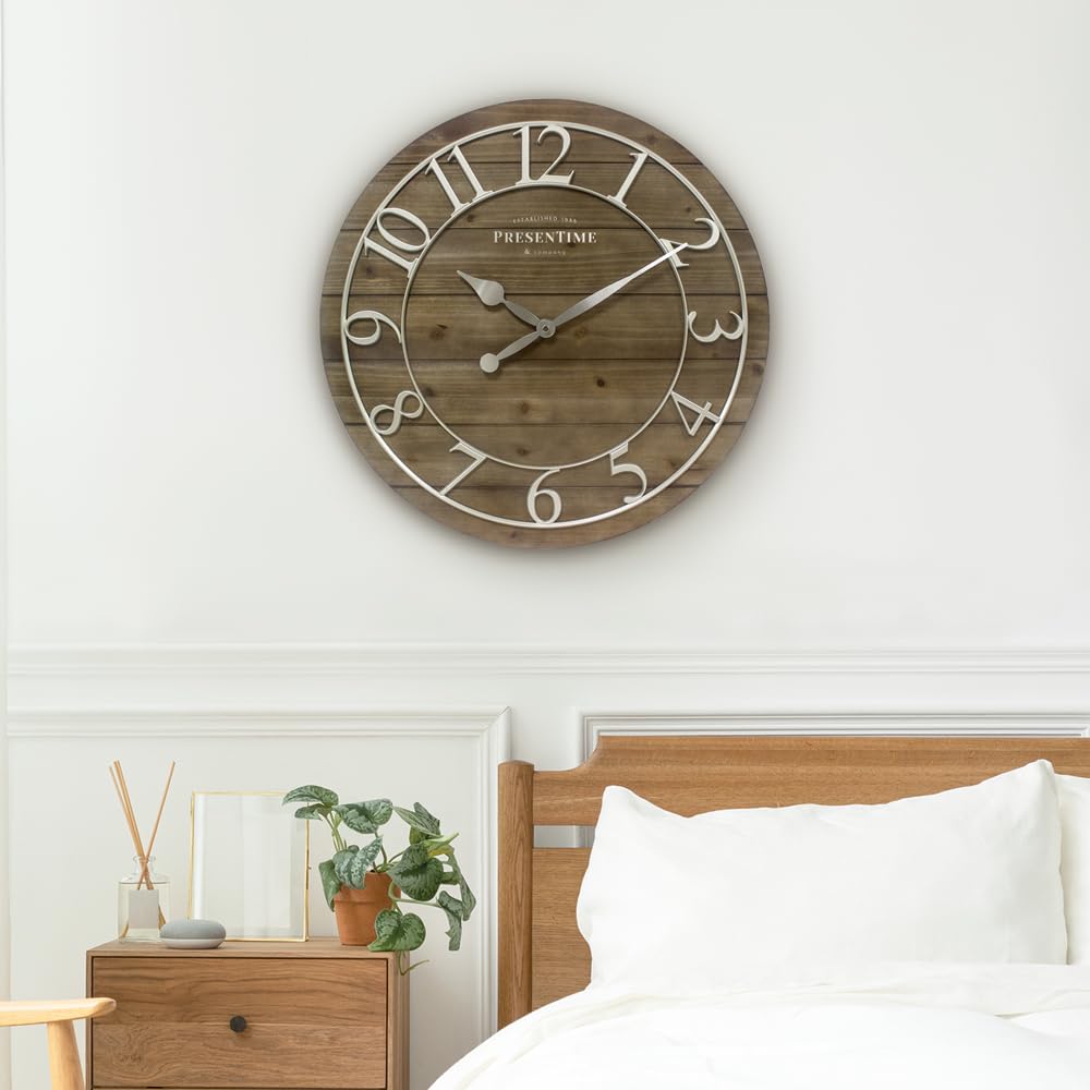 Vintage Farmhouse Shiplap Clock