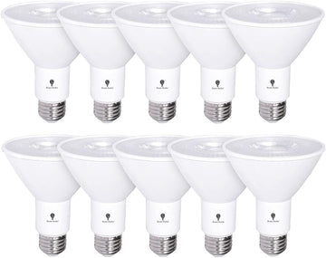 10 Pack PAR30 Outdoor LED Flood Light Bulb 12W 100 Watt Equivalent 900 Lumens Dimmable Waterproof E26 3000K Warm