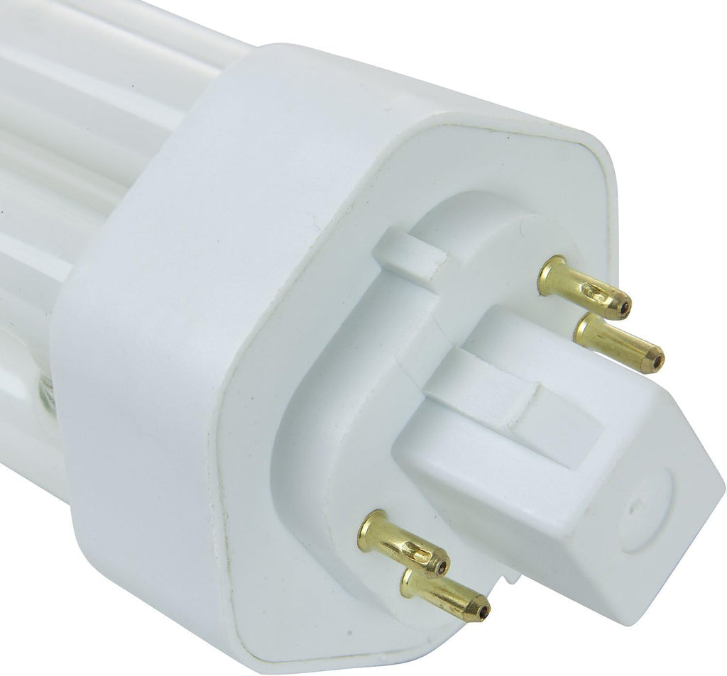 4 Pin GX24Q-3 Base Triple Tube Compact Fluorescent Lamp Plug-in U-Shaped Twin Tube CFL Light Bulb 6500K