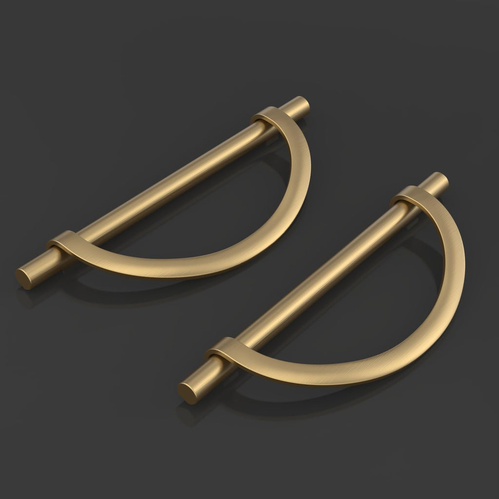 10 Pack Champagne Bronze Cabinet Pulls 6.25 Inch(160MM) Hole Centers Kitchen Cabinet Handles Hardware Kitchen Handles