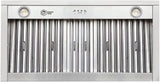 30 Inch Copper Wall Mount Range Hood 610 CFM LED Lights Dishwasher-Safe Baffle Filters