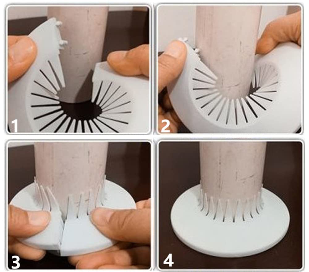 Wall Flange Easy Installation Plastic Radiator Escutcheon Water Pipe Drain Line Cover Collar Wall Pipe Cover