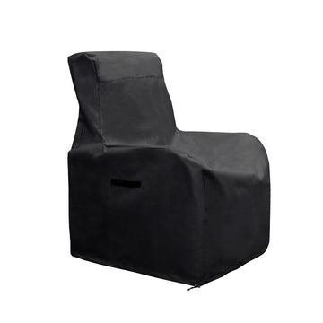 Outdoor Chair Covers Waterproof Patio Recliner Cover 600D Oxford Fabric Wicker/Rattan Chair Covers (Black)