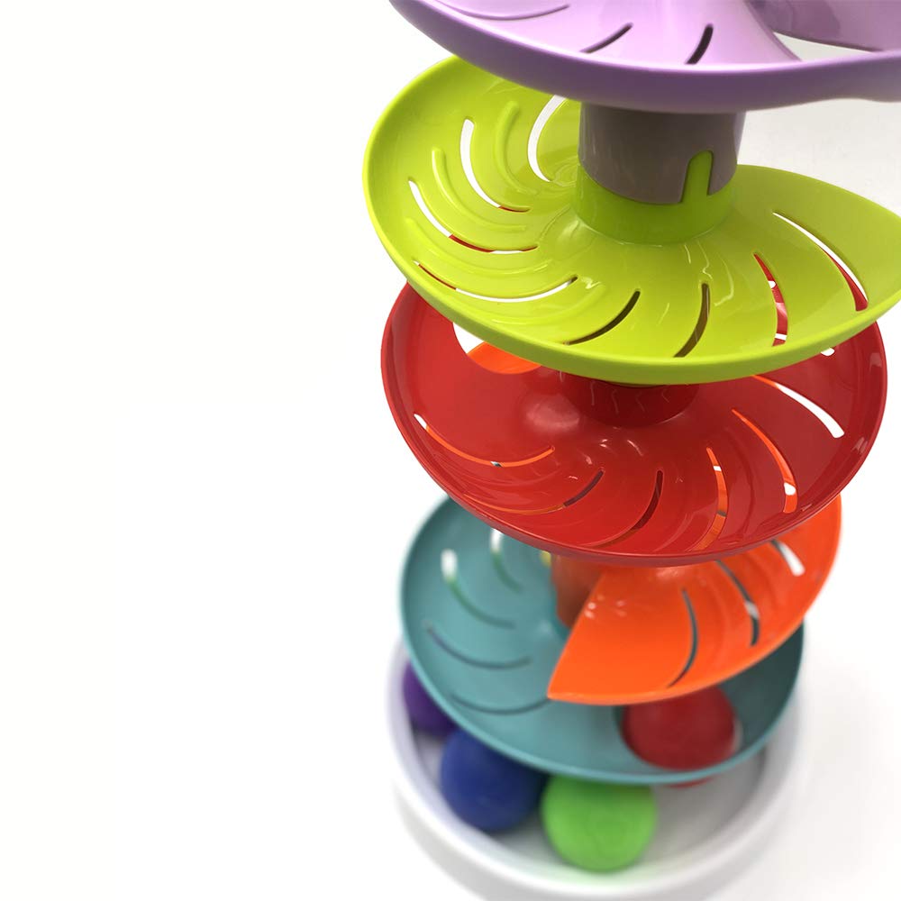 Coloured Ball Slide 6 Heights, Multicolour