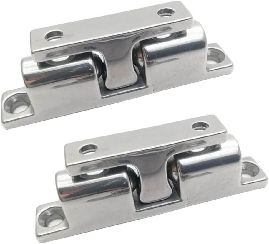Solid Stainless Steel Cabinet Door Catch, 2Pcs Cabinet Latch Roller Catch Furniture Cabinet Door Dual Ball Tension