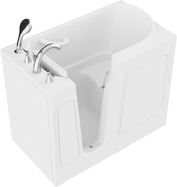 Tubs Series Wide Opening Door Left Drain Quick Fill Walk-In Soaking Tub in White Finish 26 in. x 46 in. | AMZ2646LWS