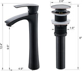 Rectangle Bathroom Sink with Faucet And Drain Combo-VASOYO 19x15 Inch Vessel Sink Above Counter Bathroom Vanity Sinks