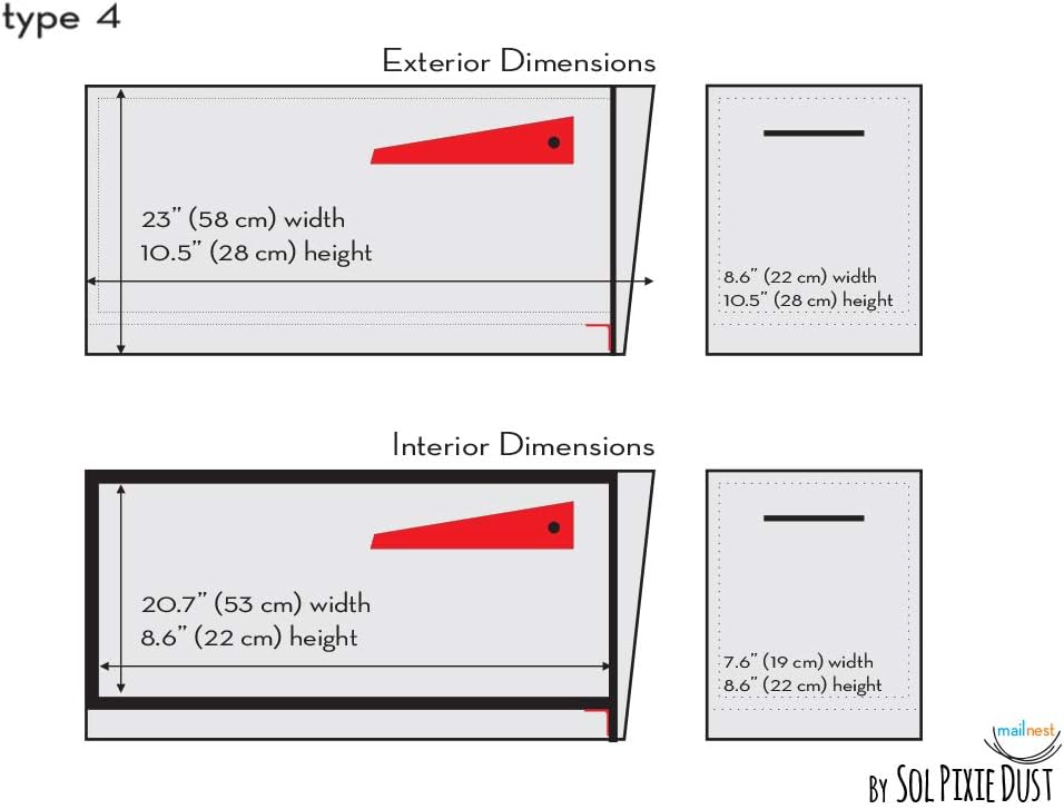 Contemporary Post-Mount Mailbox - Aluminum Black Body with Aluminum Door, Numbers and Flag - Large Customized Mailbox