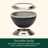 24” Cleanburn Smokeless Fire Pit with Removable Base for Ash, Portable Wood Burning Outdoor Fireplace, Stainless Steel Smoke Free Outdoor Heater - Image 5
