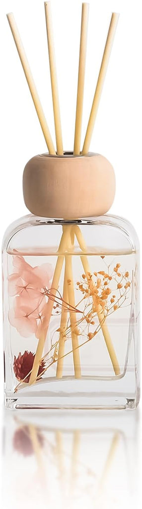 Reed Diffuser Set Gardenia Floral, 3.4 fl oz - Elegant Home Fragrance with Sticks - Long-Lasting Scented Oil Reed - Set of 34