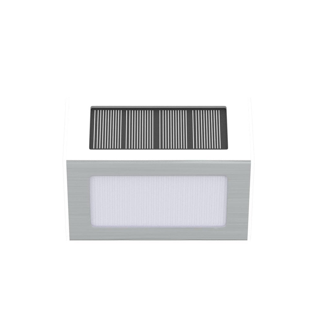 White Solar Lights for Deck Step Fence Post, SST Housing, 6 Pack