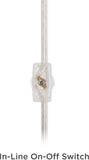 Fondant 11 3/4" Small Mid Century Modern Accent Table Lamp Chocolate Brown Ceramic Single Glass White Shade Living