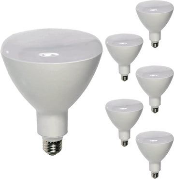 BR40 LED Light Bulb 12W 840 Lumens 5000K Bright White E26 Medium Base Dimmable 100° Beam Angle UL Listed Pack of 6