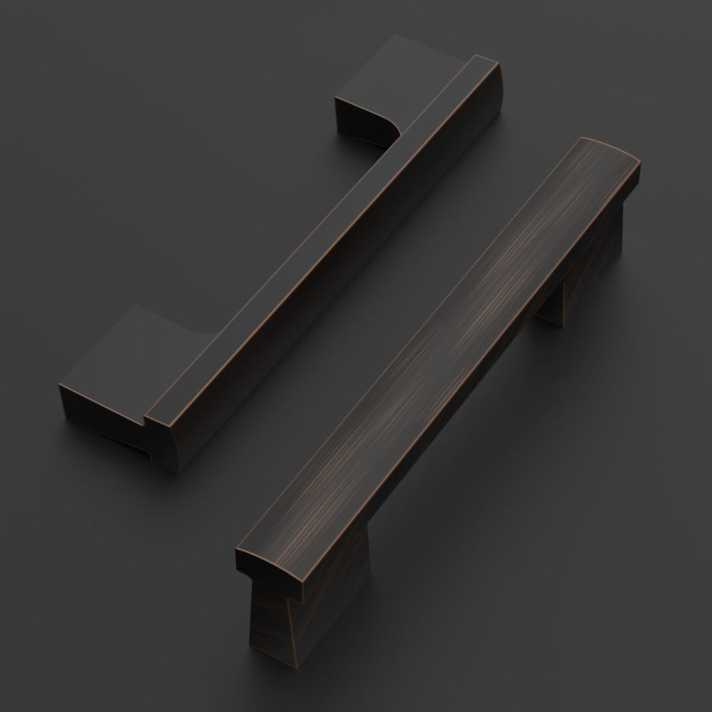 10 Pack Oil Rubbed Bronze Cabinet Pulls 3 Inch(76MM) Hole Centers Kitchen Cabinet Handles Hardware Kitchen Handles