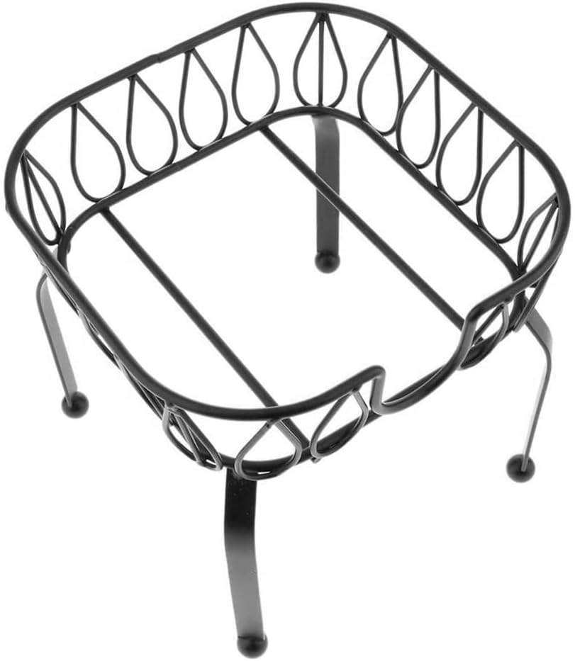 Metal Iron Drink Dispenser Stand Basket Tea Bucket Holder Stand for Pub Bar Cafe Tea Wine Beer Used S