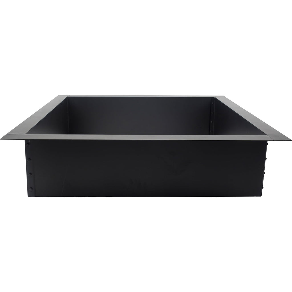 36" Solid Steel Square Fire Ring