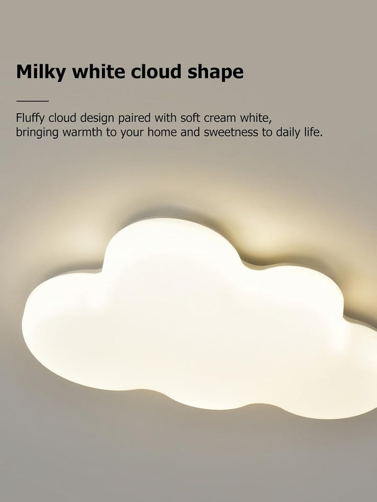 Cloud Ceiling Light, 60W Dimmable LED Flush Mount Fixure for Kids Bedroom