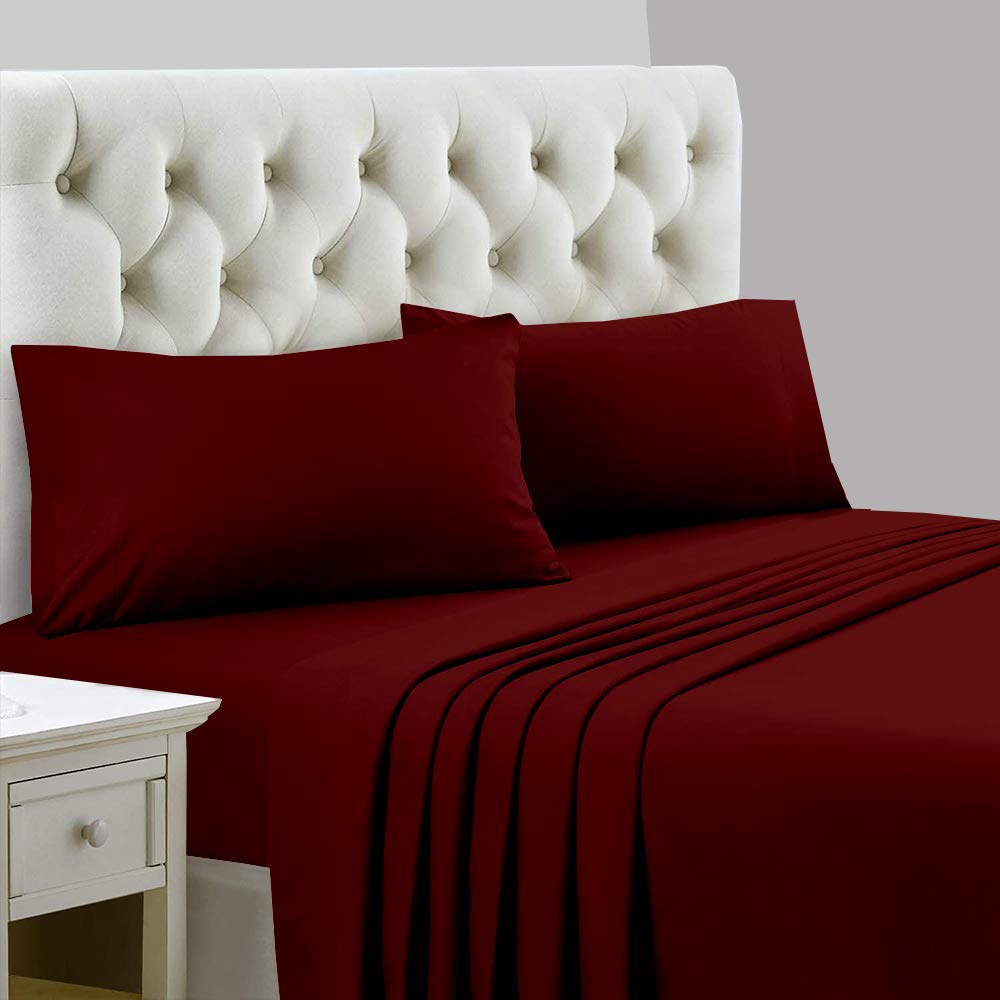 Super Single Waterbed Sheets, 4 Piece Attached Sheet Set, Fits 18 Inch Deep Mattress, Brushed Microfiber, Ultra Soft