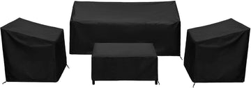 Patio Furniture Covers,Outdoor Furniture Cover Waterproof,Patio Furniture Set Covers for 4 Piece Outdoor Conversation