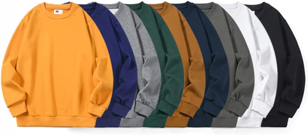 Little Boys Crewneck Sweatshirt Long Sleeve Solid Tops for Kids