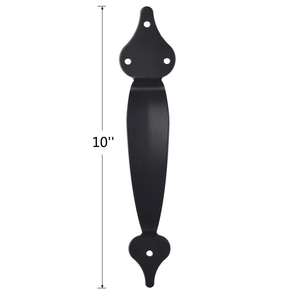 Gate Hardware Kit Heavy Duty, with Self Locking Gate Latch, 6 inch T Strap Gate Hinges and 10 inch Gate Door Handle