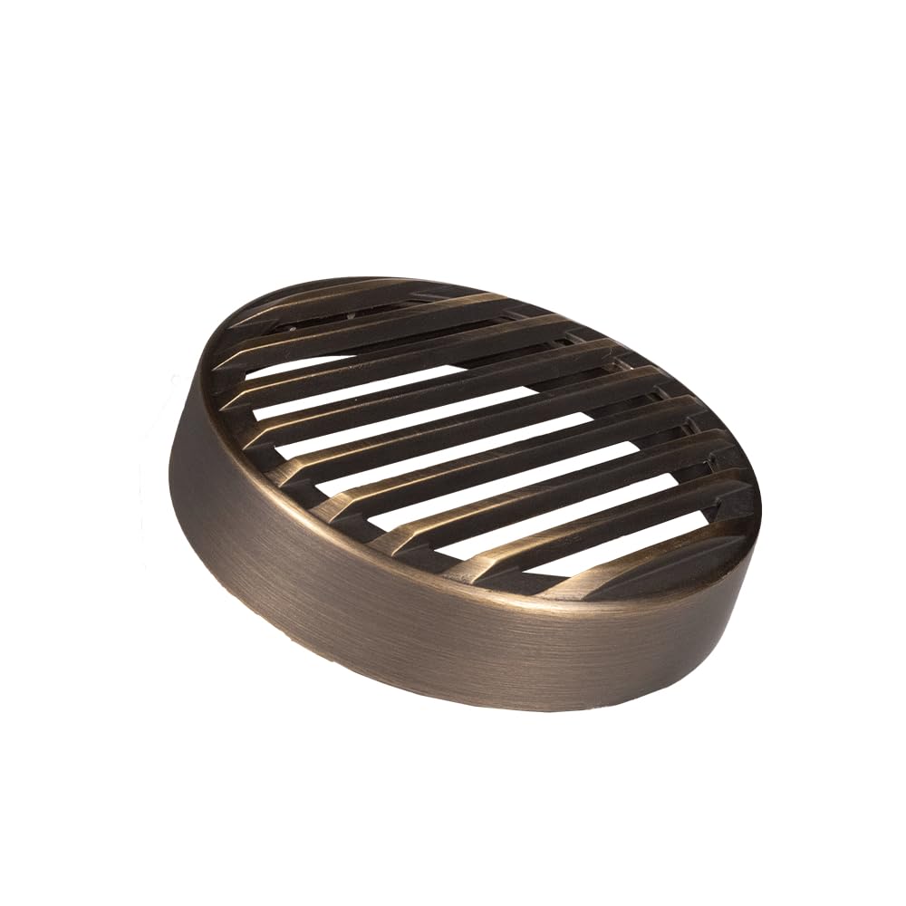 12V Drive-Over Rated PAR36 Well Light with Cast Brass Grate (Bronze)
