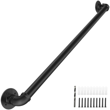 Wall Handrail 4FT/120CM, Industrial Staircase Railing 1.25 Inch Tube Diameter