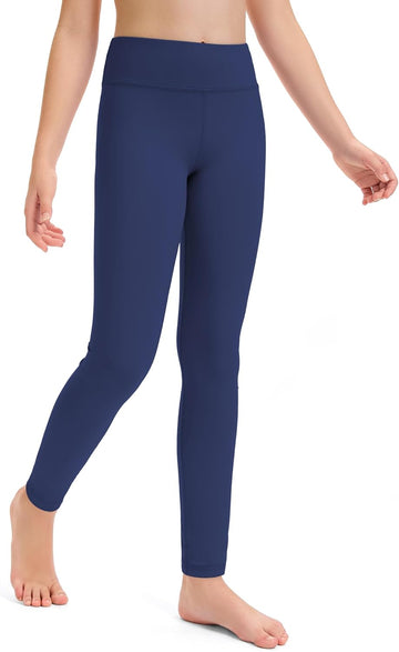 Girls Athletic Leggings Kids Yoga Dance Pants with Pockets