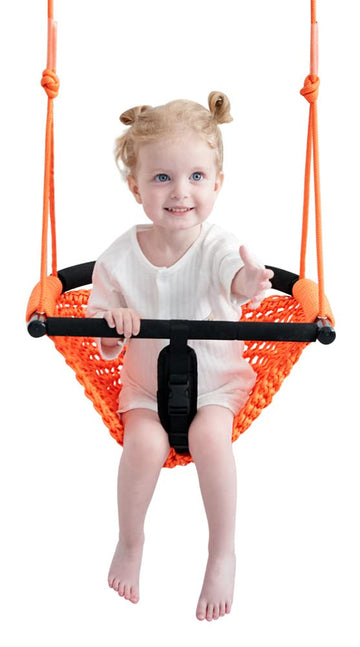 Toddler Swing & 2-in-1Baby Swing- Adjustable Rope Swing Seat for Kids | Indoor & Outdoor Durable Backyard Swing Set