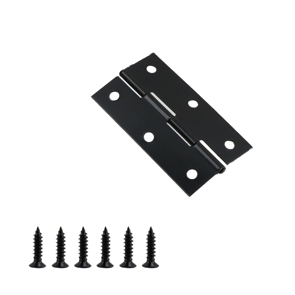 20PCS Stainless Steel Black Folding Hinges, 2-3/5 Inch