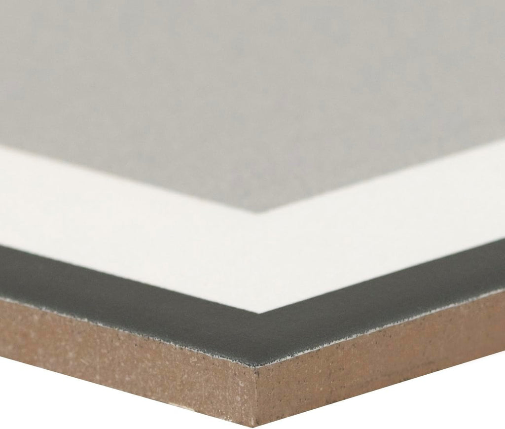 Hexley Hive 9 in. x 10 in. Matte Porcelain Floor Wall Tile Flooring