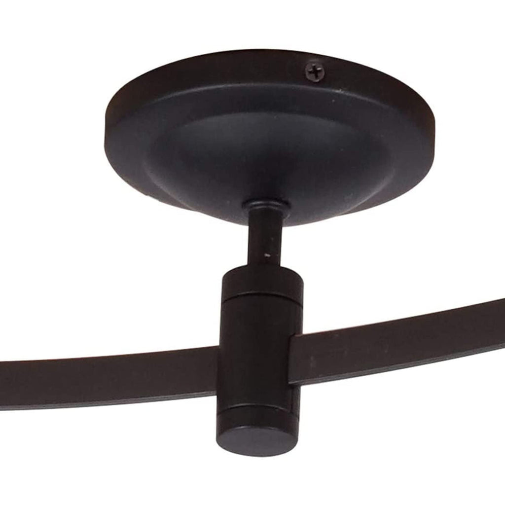 000 Transitional 6-Light Integrated LED Flex Track Ceiling Light, Bulbs Included 96", Oil Rubbed Bronze, Black