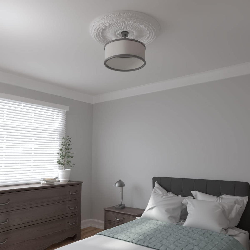 35 1/8"OD x 4 7/8"ID x 2 1/2"P Viceroy Ceiling Medallion (Fits Canopies up to 4 7/8")