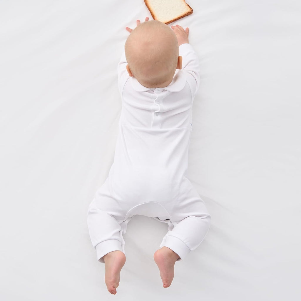Baby Boy Baptism Outfit Cotton Romper