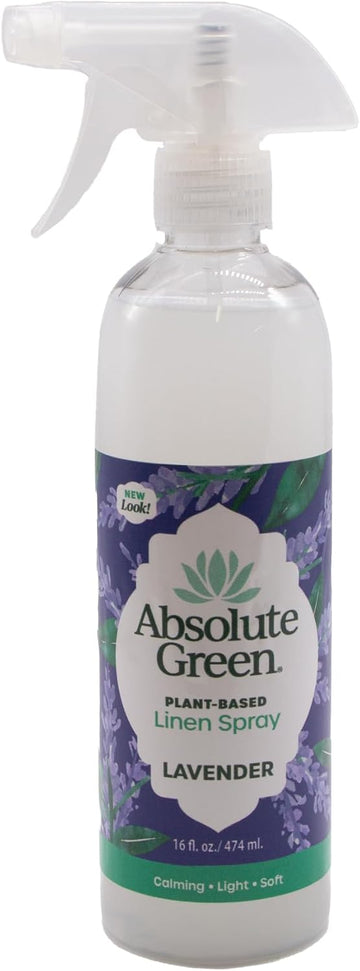 Lavender Linen and Fabric Spray, Freshen Fabrics, Laundry and Pillows, Pet Safe, Natural Lavender Scent, 16 oz - Set of 16