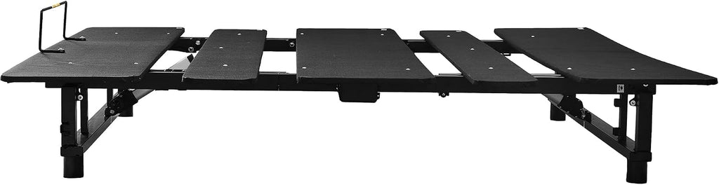 Black Adjustable Bed Base Frame - King Size Zero Gravity with Head & Foot Incline, Quiet Dual Motor & Wireless Remote